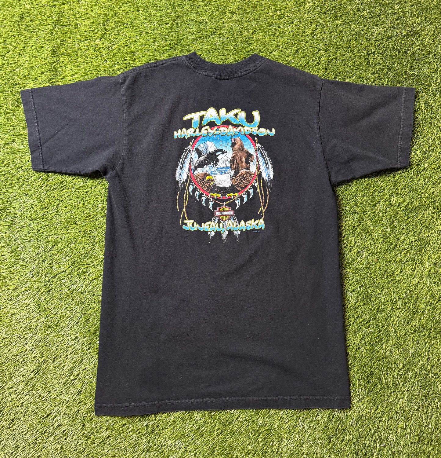 Vintage 2004 Harley Davidson Alaskin Style T Shirt