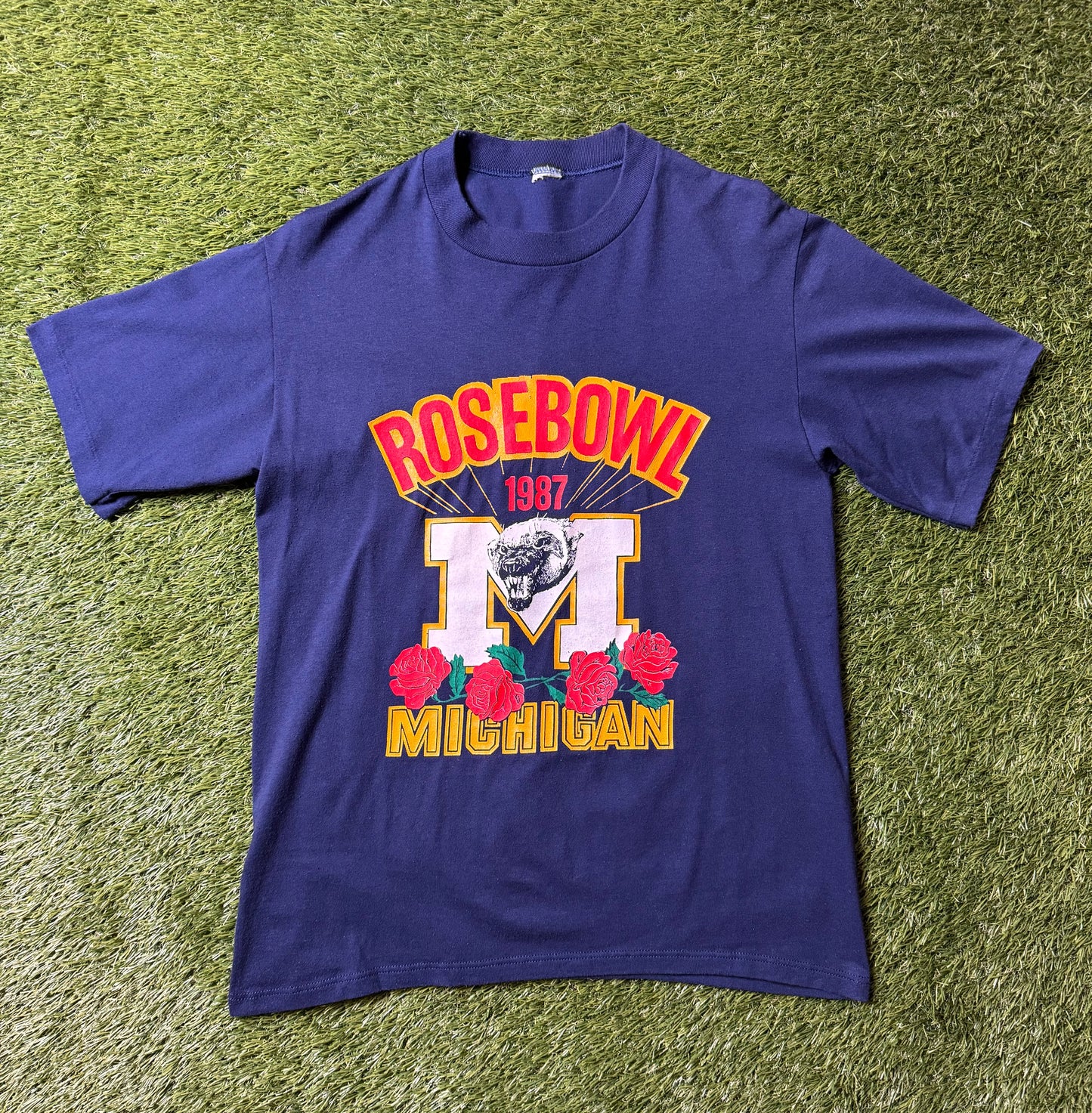 Vintage 1987 Michigan Rose Bowl T Shirt