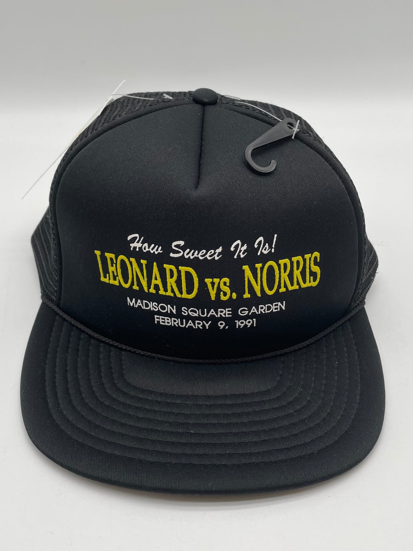 Vintage 1991 Leonard vs Norris Boxing Hat