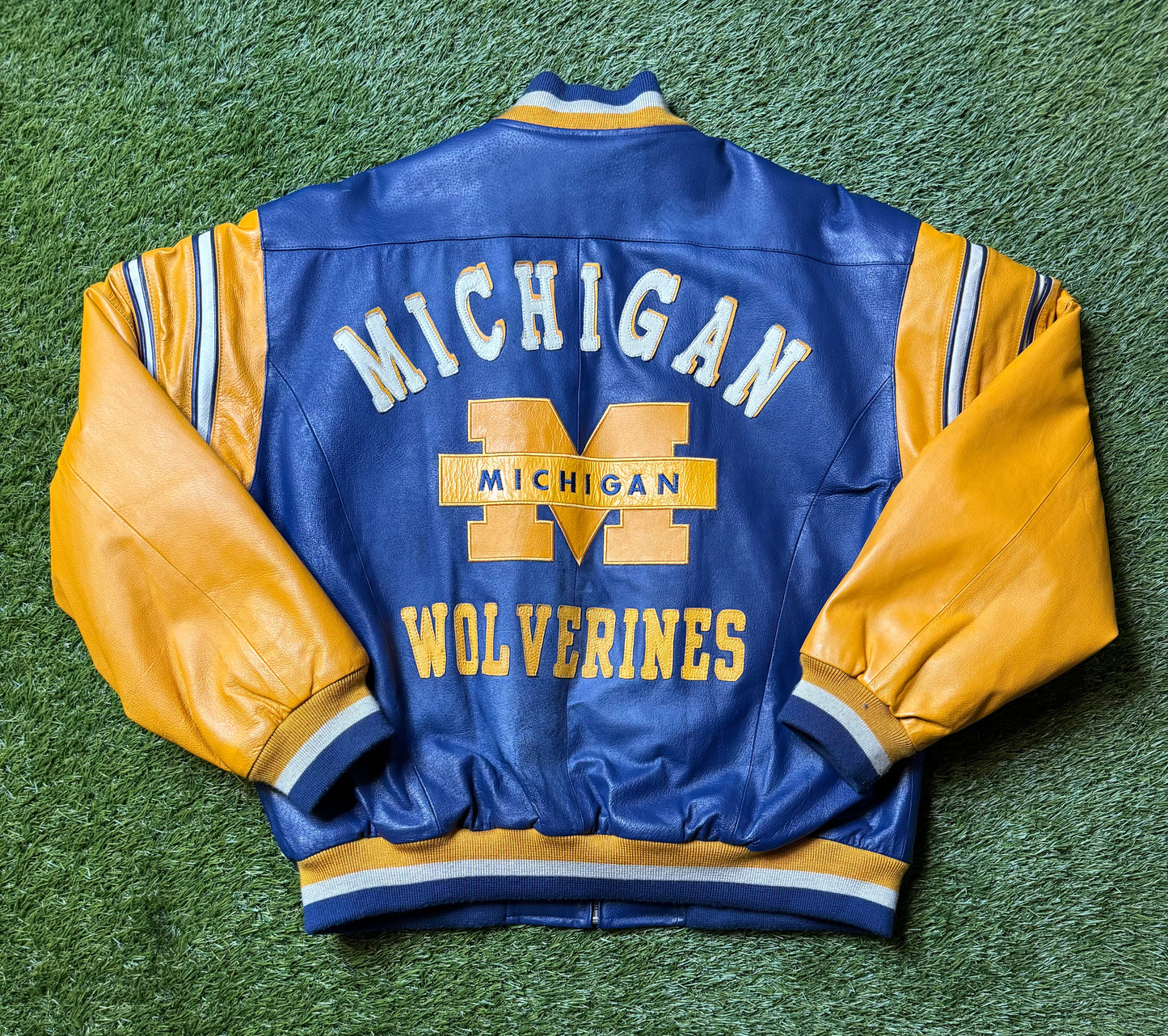 Vintage 90's Mirage U of M Leather Jacket