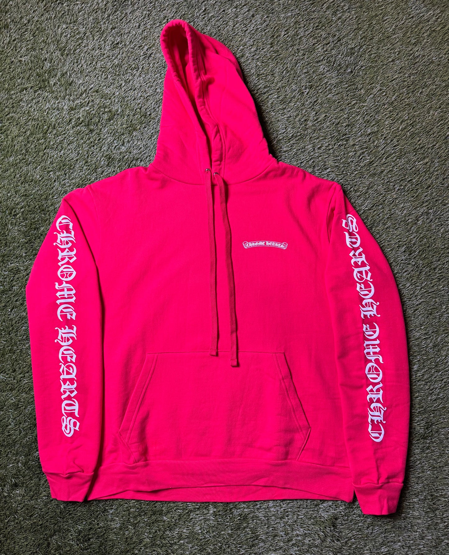 Chrome Hearts Red Scroll Hoodie
