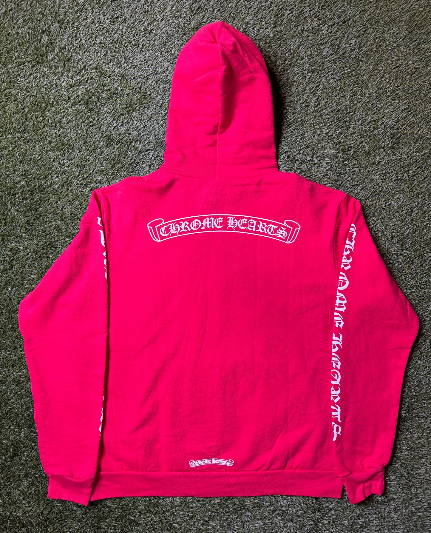Chrome Hearts Red Scroll Hoodie