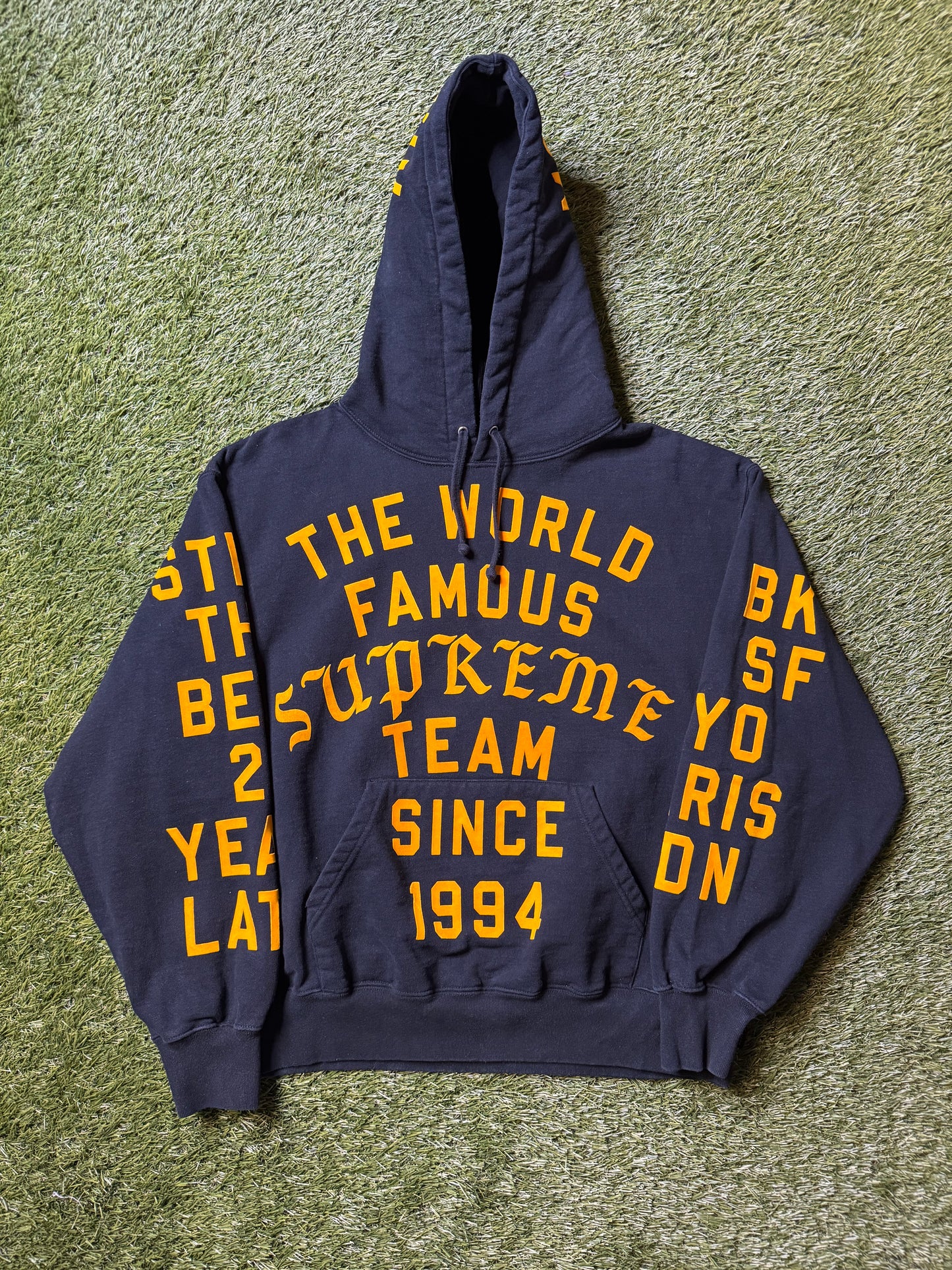 Supreme Team Flocked Hoodie