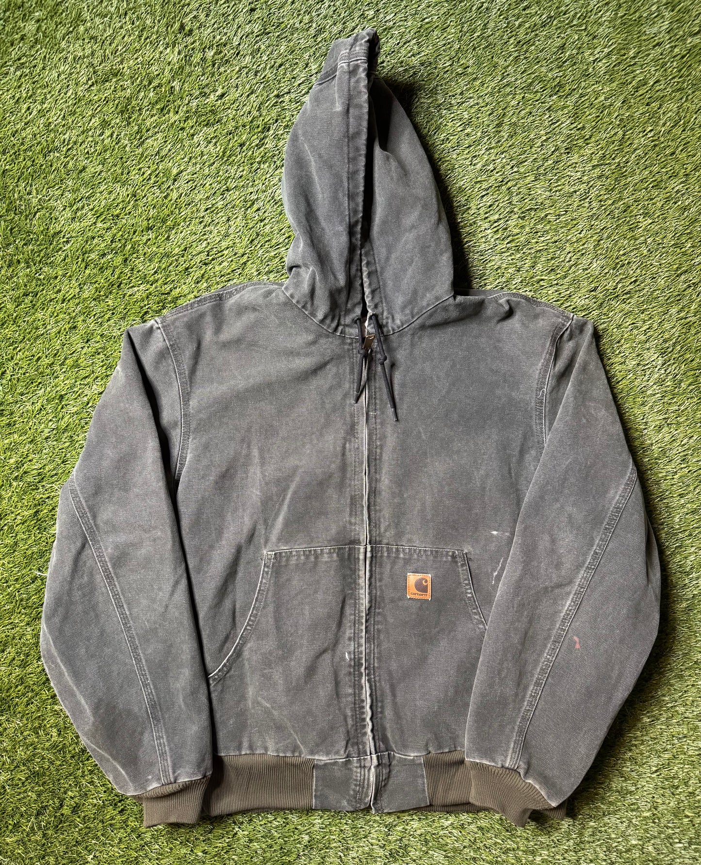 Vintage 90's Carhartt Green Hooded Jacket