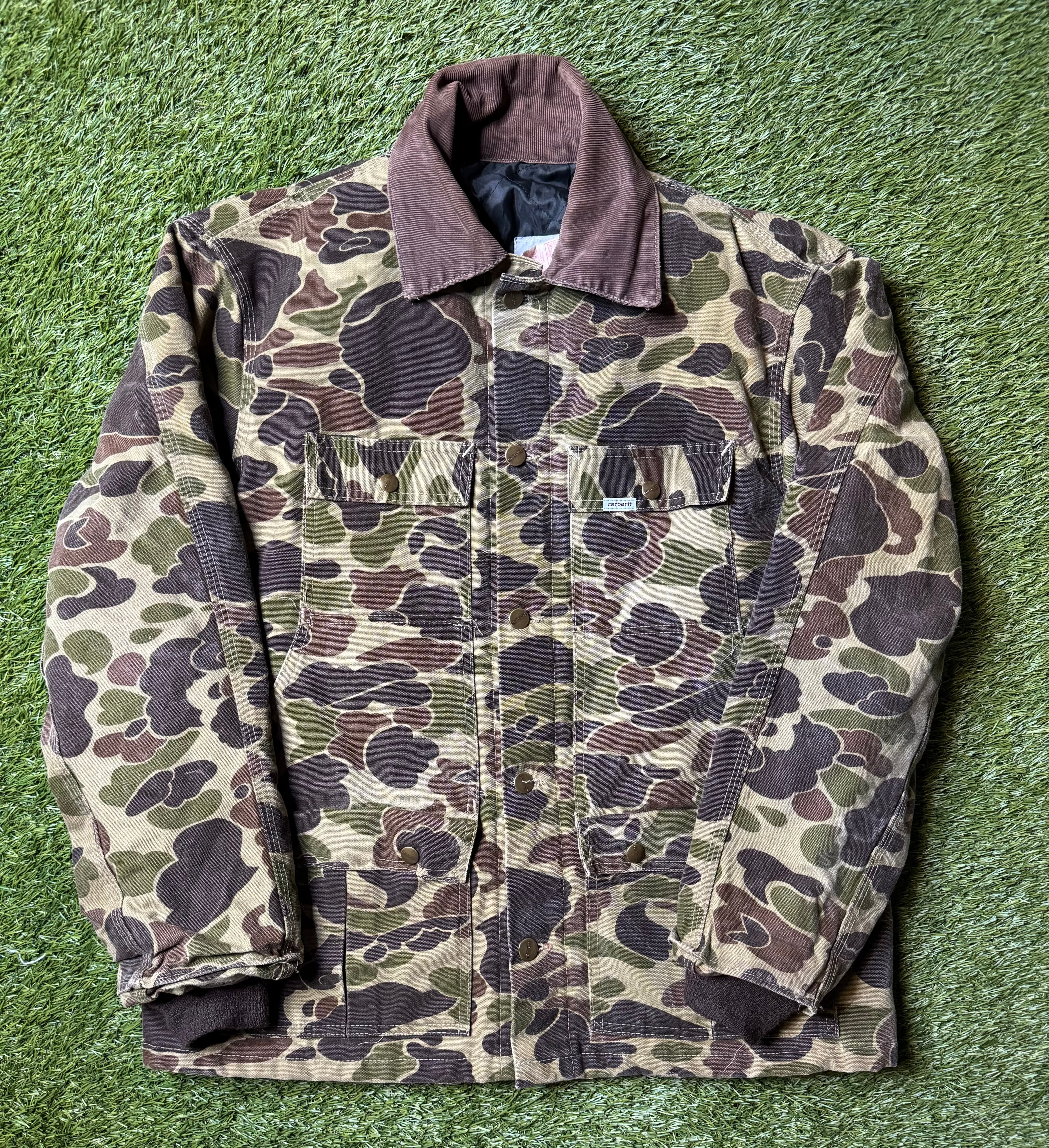 Vintage 90's Carhartt Duck Camo Jacket – Thevintagevaultclawson