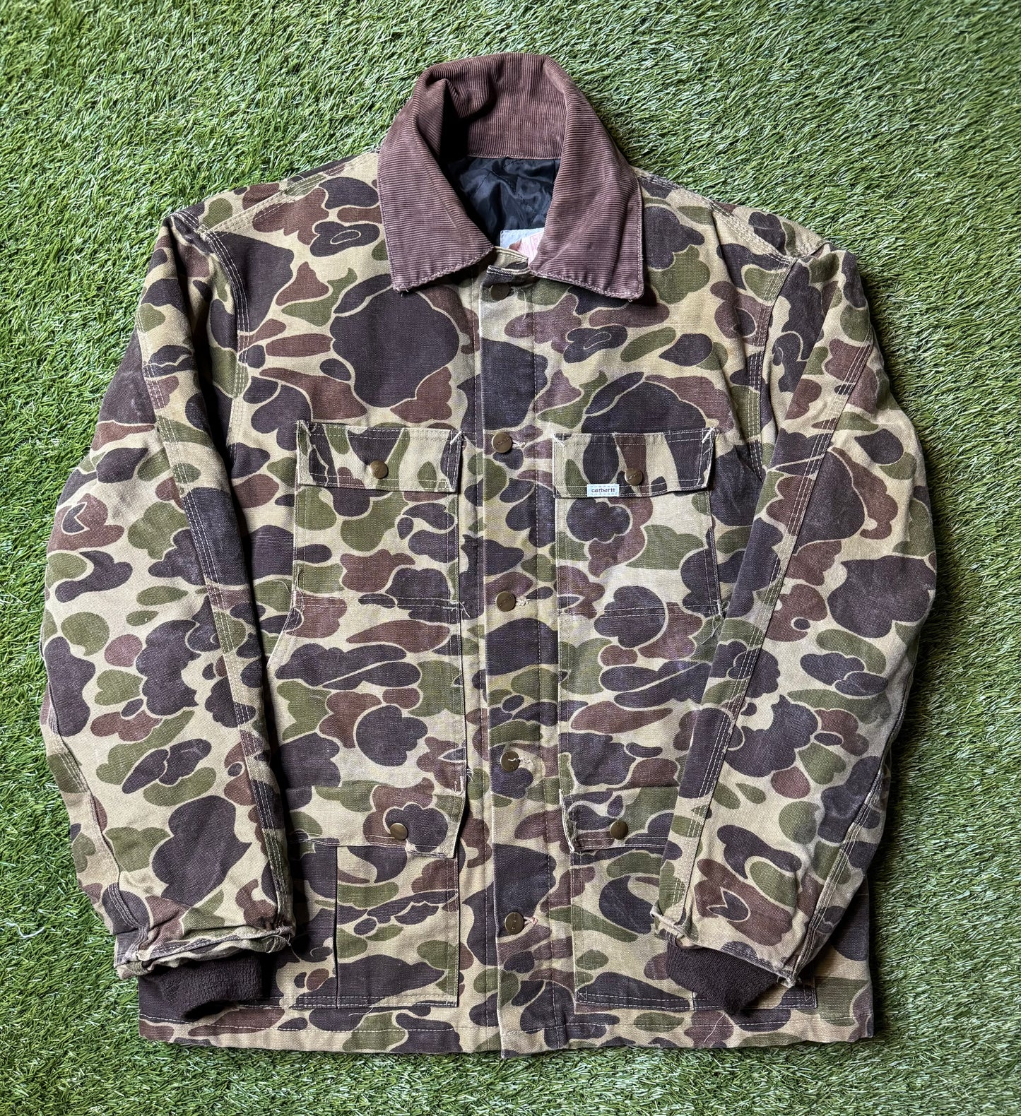 Vintage 90's Carhartt Duck Camo Jacket