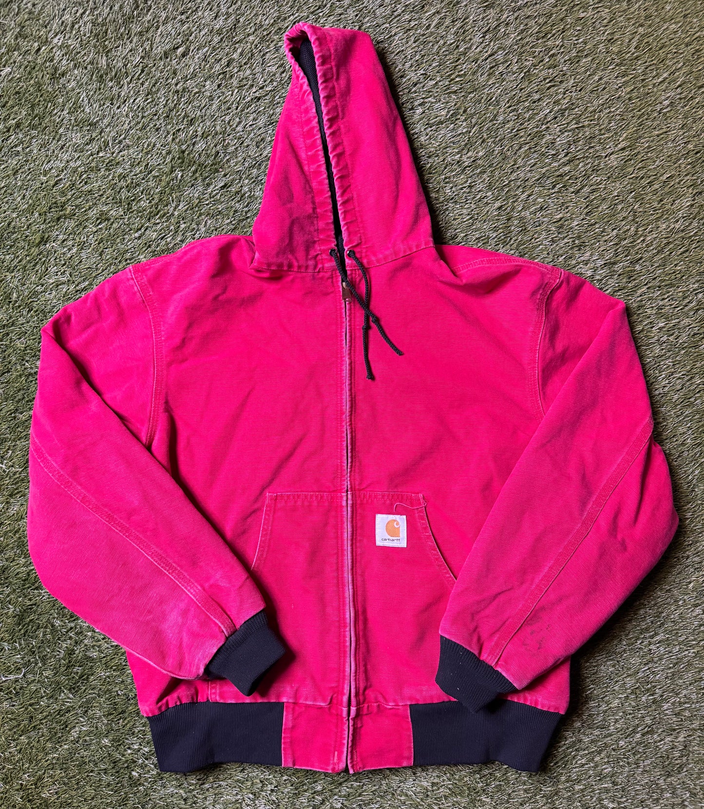 Vintage 90's Carhartt Red Hooded Jacket