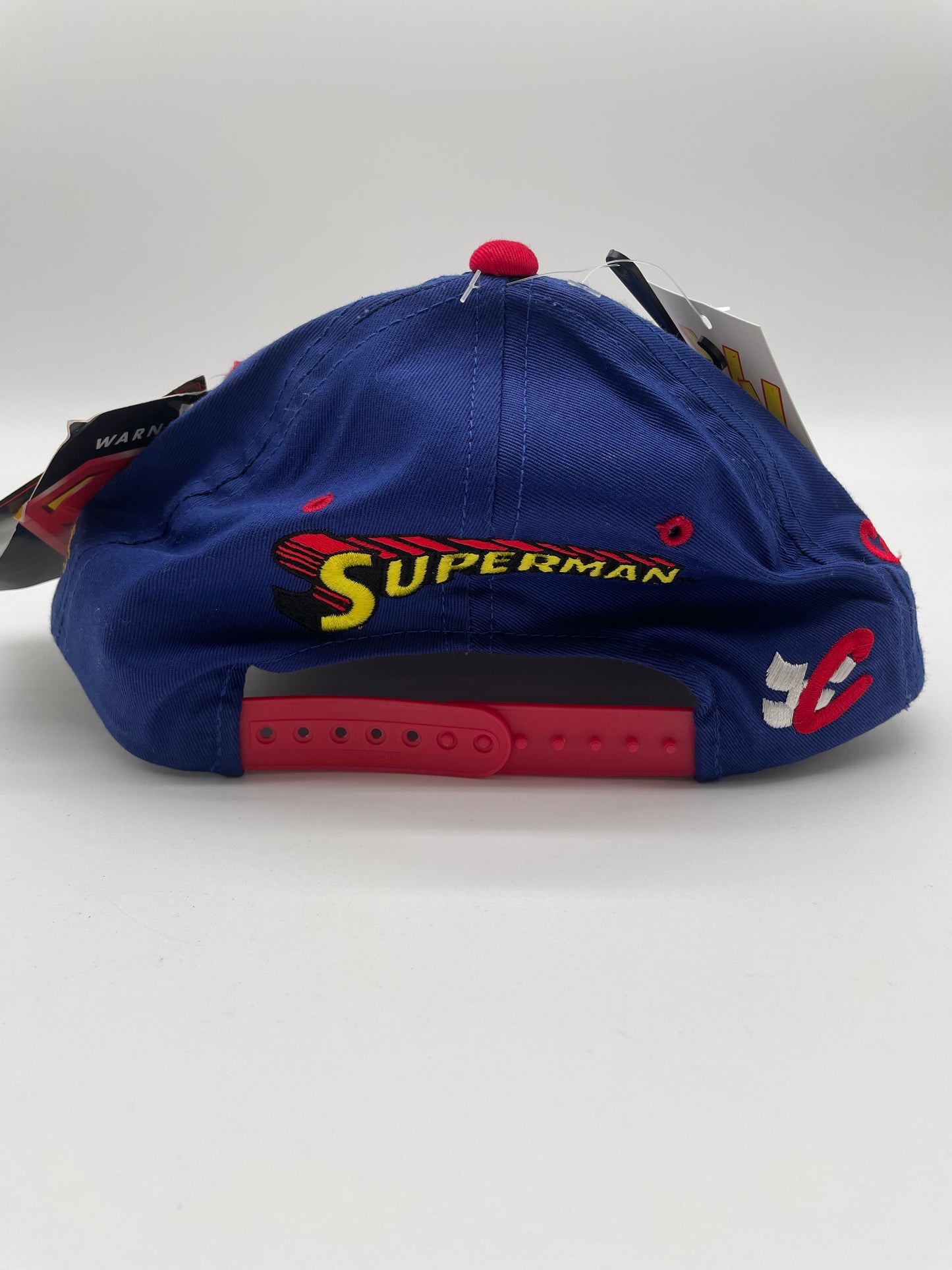 Vintage NWT Superman Racing Snapback Hat