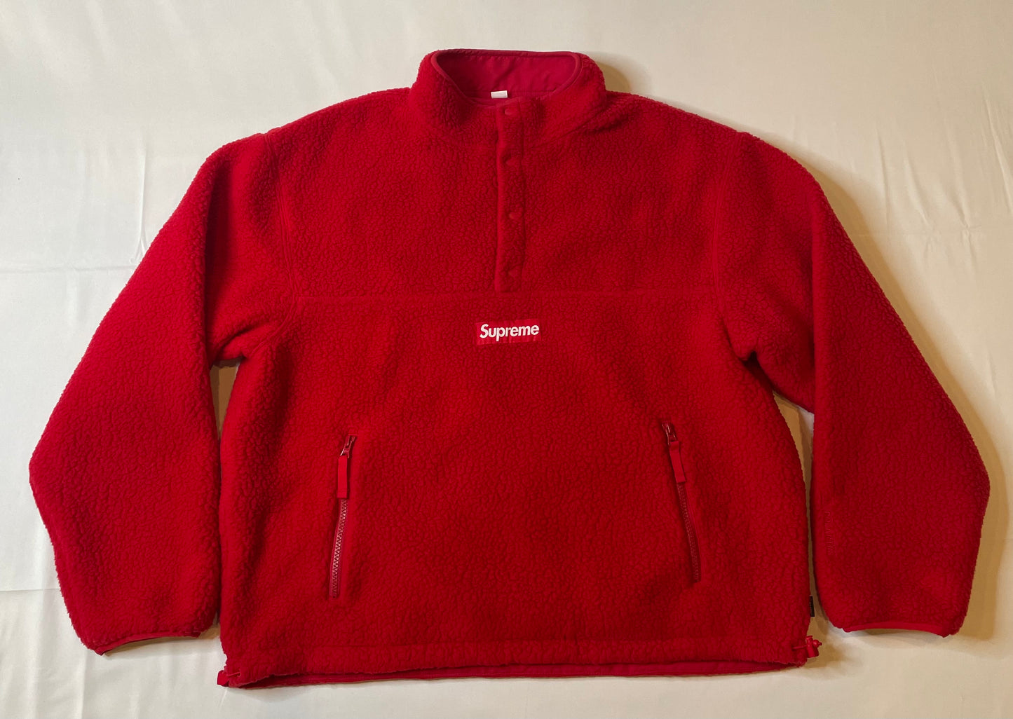 Supreme Polartec Shearling Reversible Pullover Red