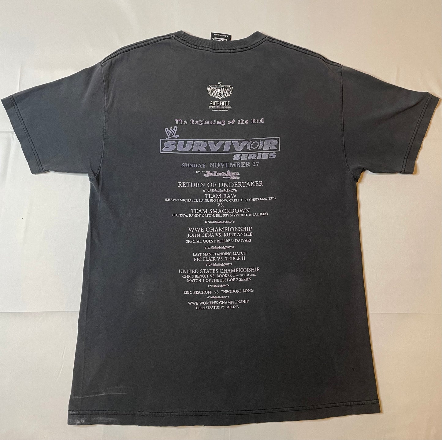 Vintage Wrestle Mania Survivor Series T Shirt