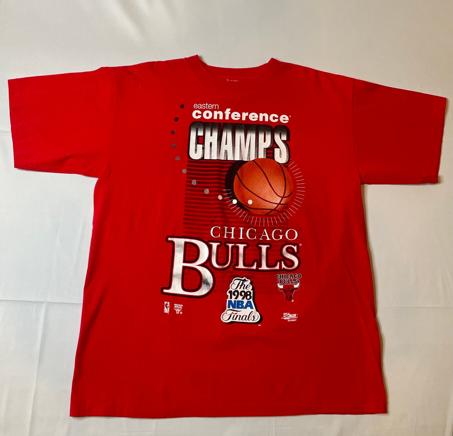 Vintage 1998 Chicago Bulls NBA Finals Champs T Shirt