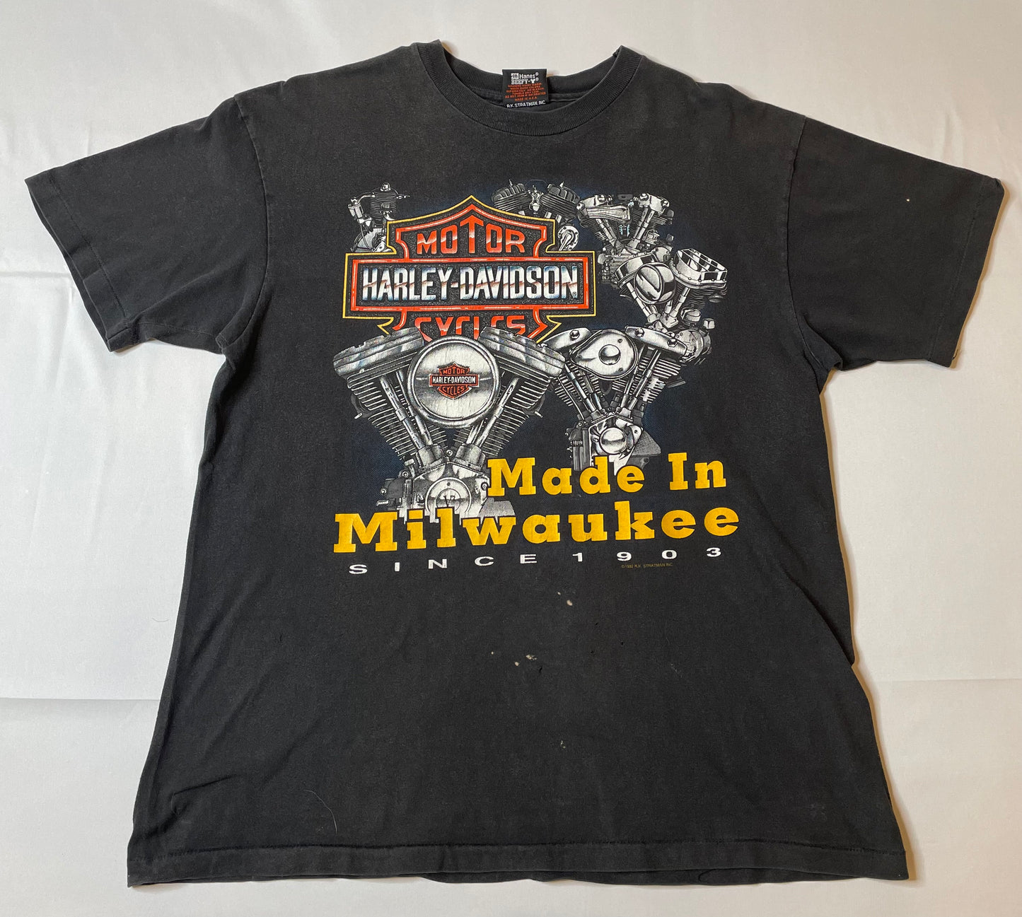 Vintage 1992 Harley Davidson Bolts T Shirt