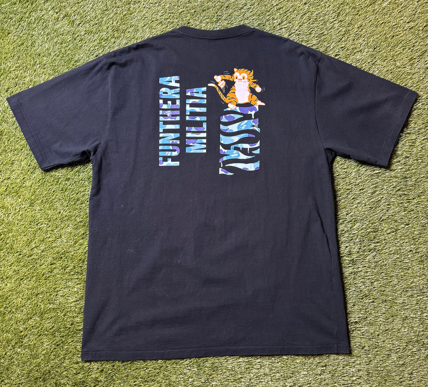 Bape ABC Camo Tiger T Shirt Blue