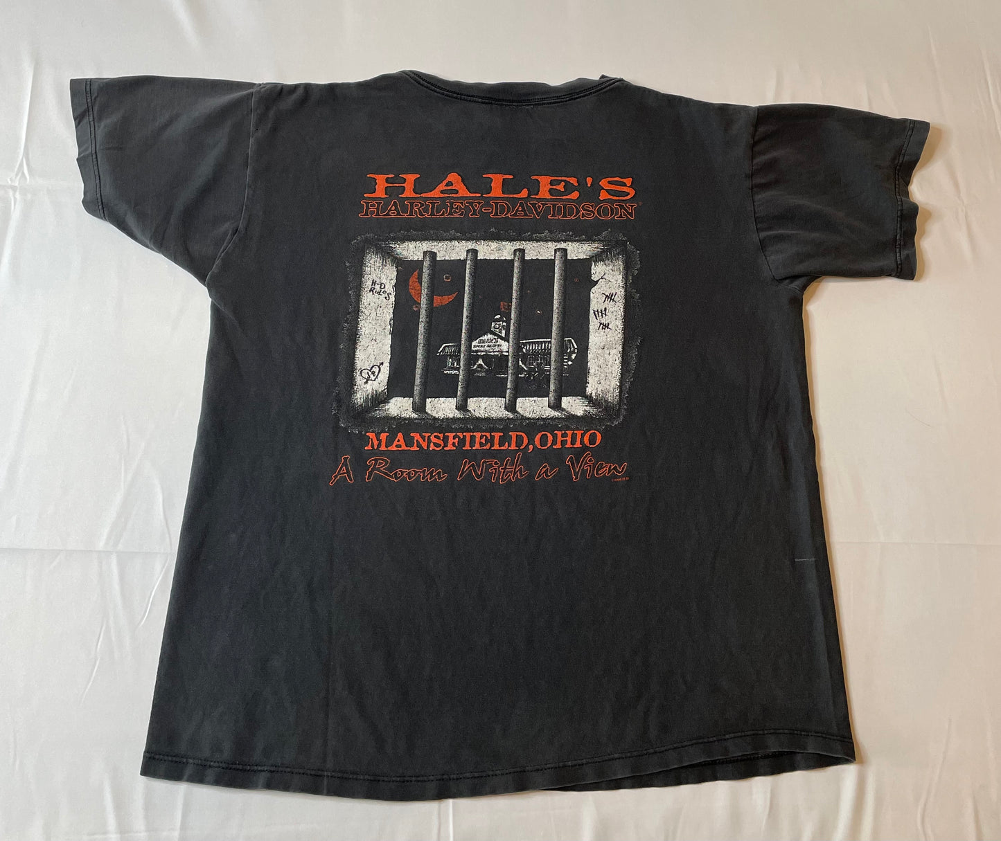 Vintage 1999 Harley Davidson Crest Logo T Shirt