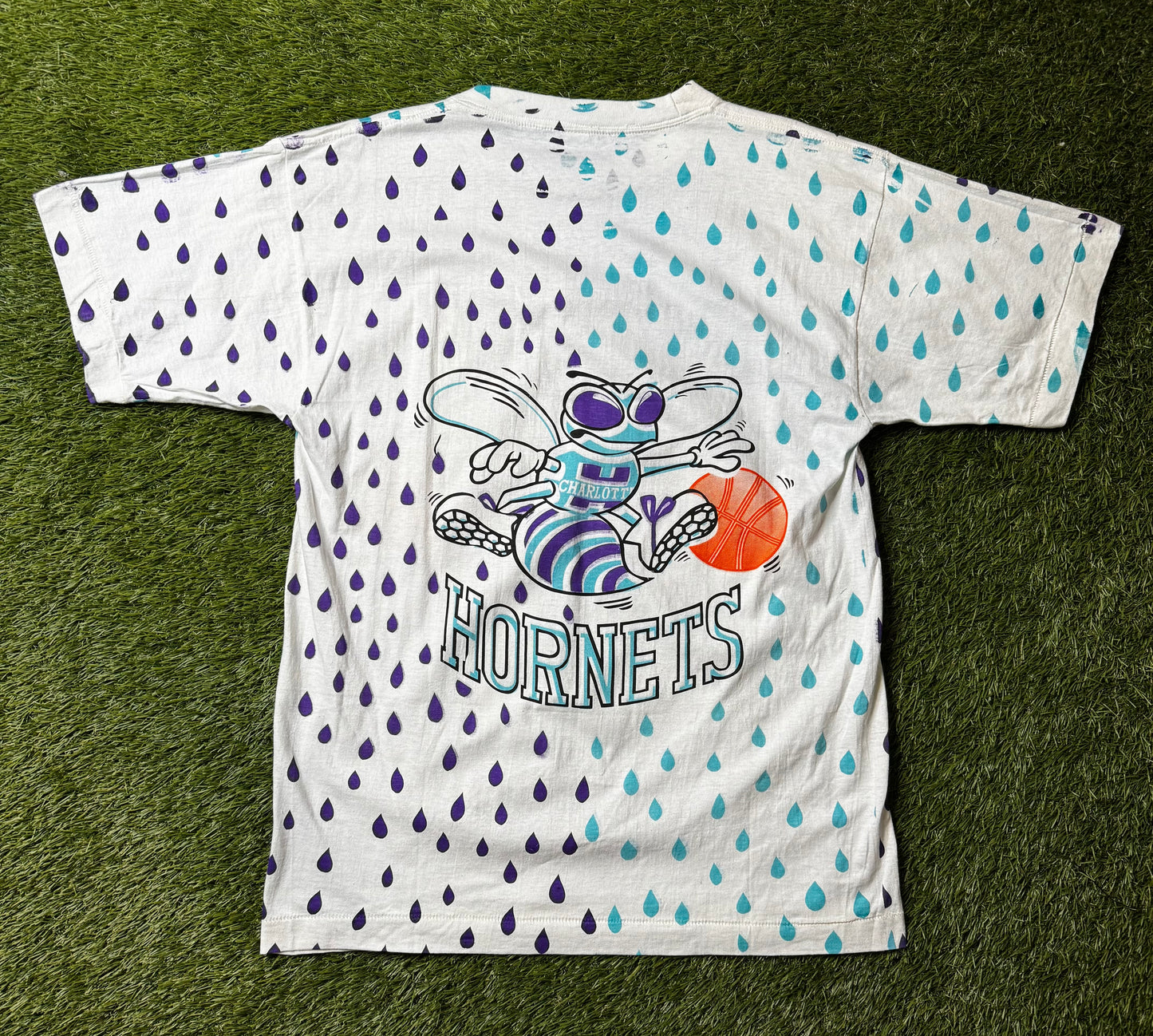 Chris Smokes Vintage Charlotte Hornets AOP T Shirt