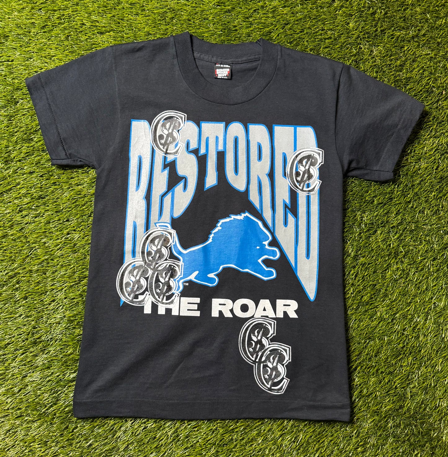 Chris Smokes Vintage Detroit Lions Restore the Roar T Shirt