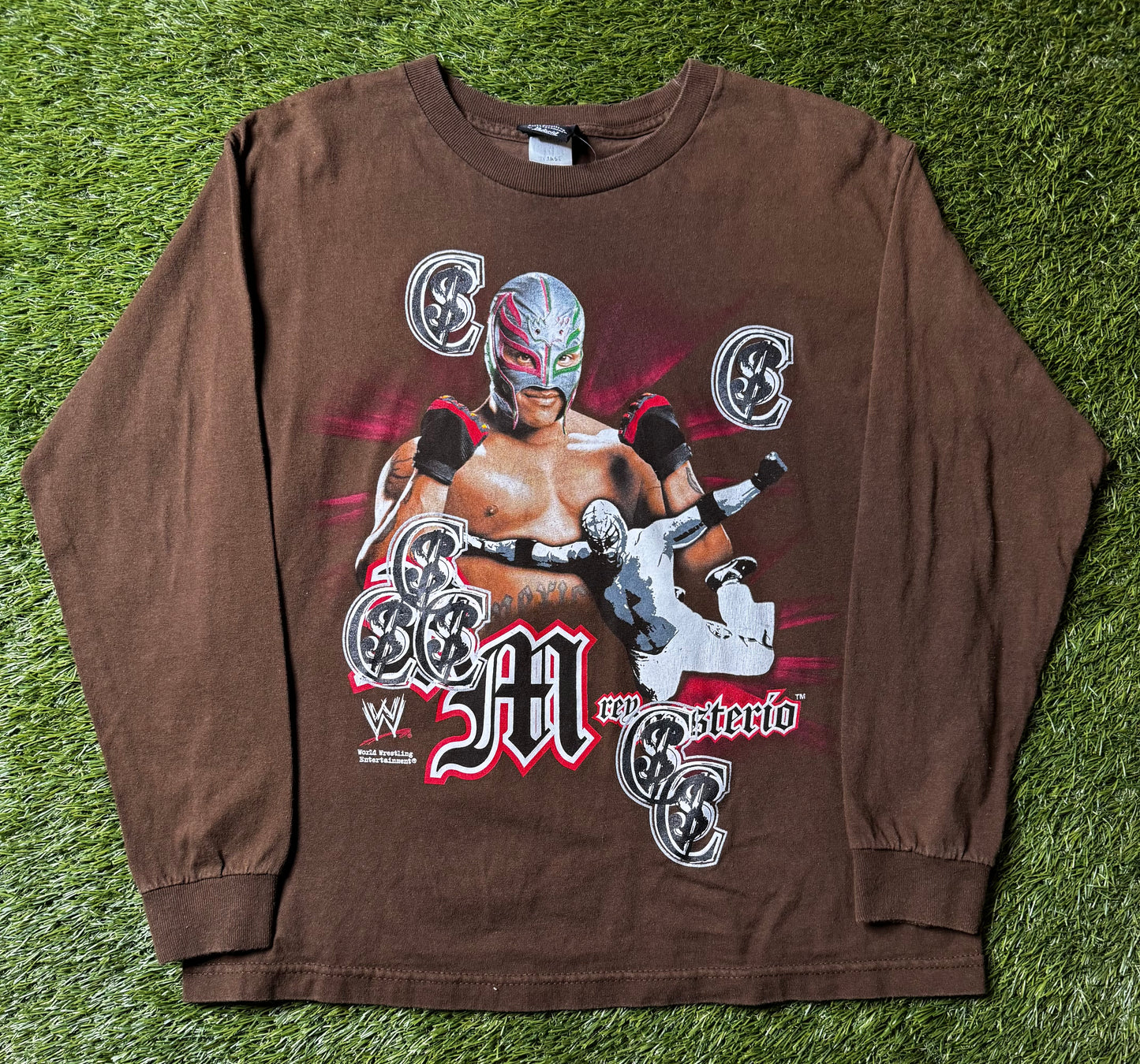 Chris Smokes Vintage Rey Mysterio WWE Youth L/s