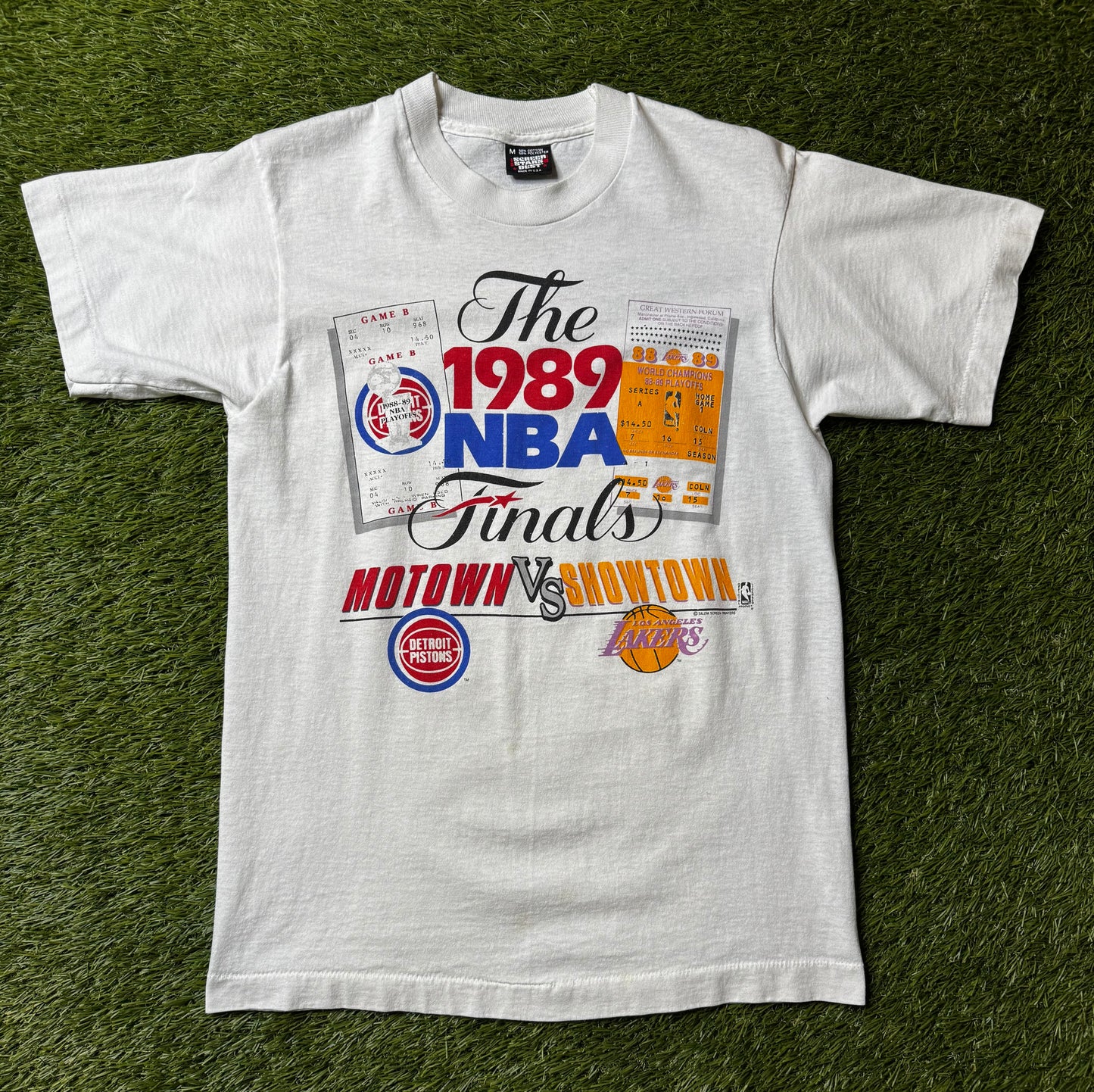Vintage 1989 Detroit Pistons NBA Finals T Shirt