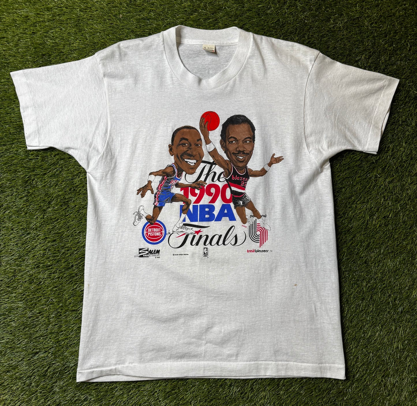Vintage 1990 Isiah Thomas NBA Finals T Shirt