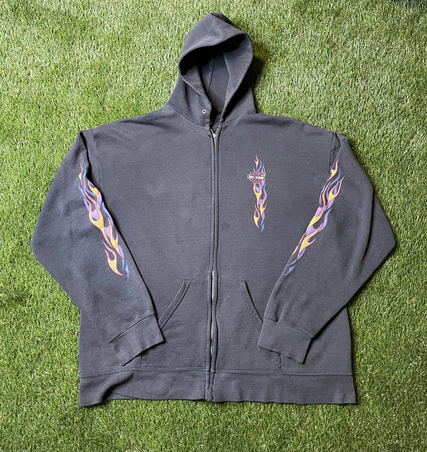 Vintage 90's Harley Davidson Zip Up Hoodie