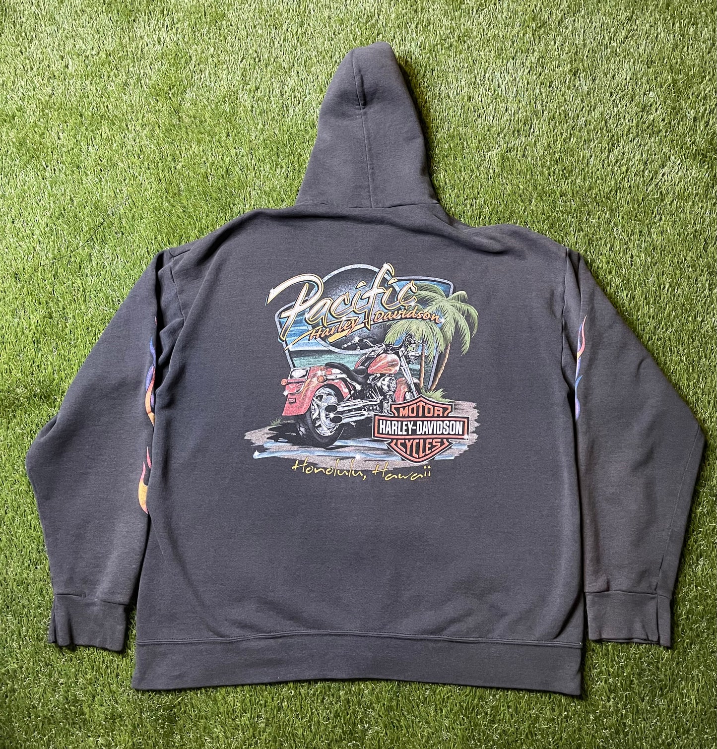 Vintage 90's Harley Davidson Zip Up Hoodie