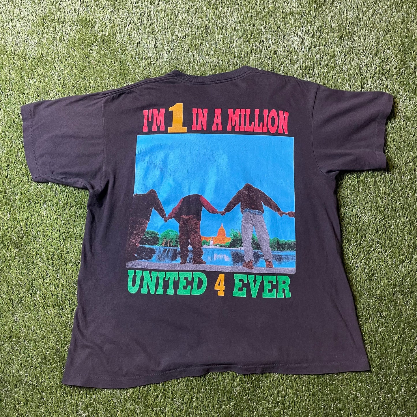 Vintage 1995 Million Man March Rap T Shirt