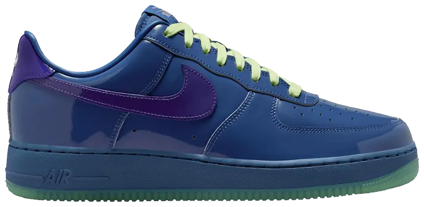 Nike Air Force 1 Low Patent Leather Mystic Navy Grape Ice