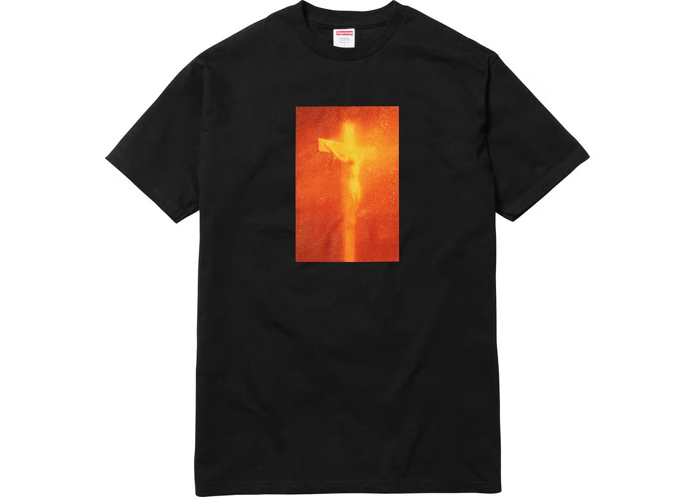 Supreme Piss Christ Andres Serrano Black T Shirt