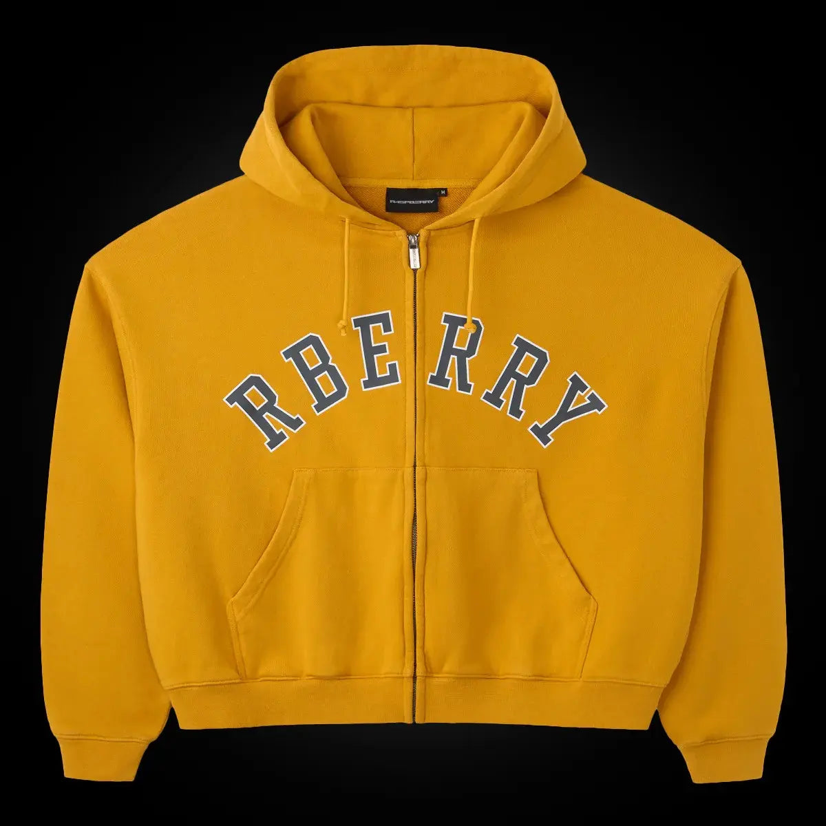 Raspberry Hills Mustard Zip Up Hoodie