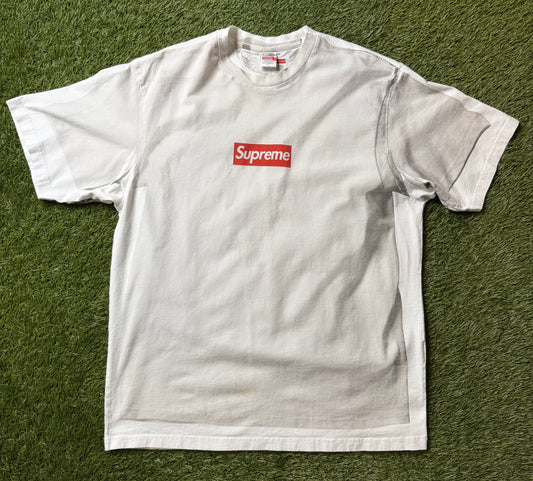 Supreme MM6 Maison Margiela Box Logo White T Shirt