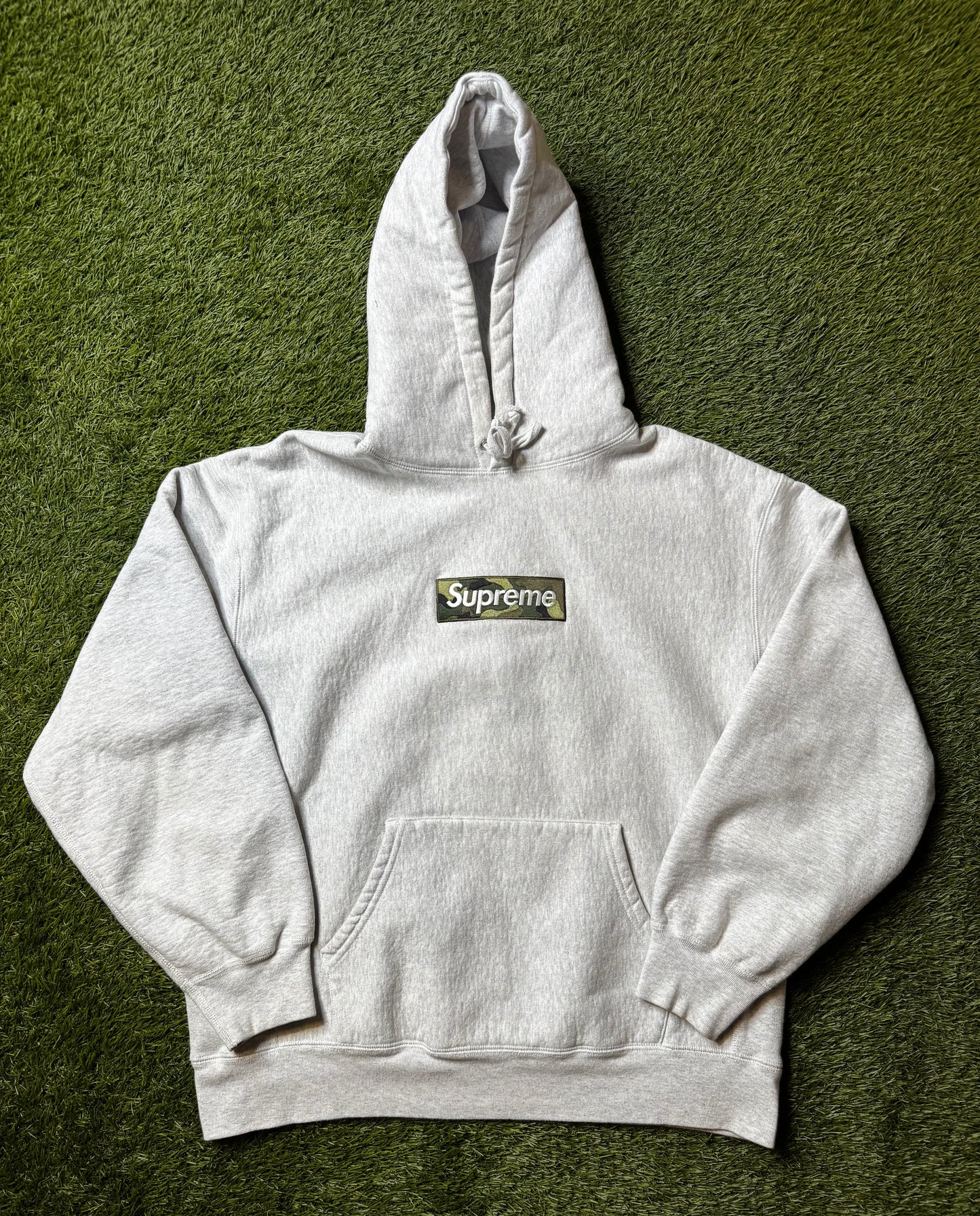Supreme Box Logo Hooded Sweatshirt (FW23) Ash Grey