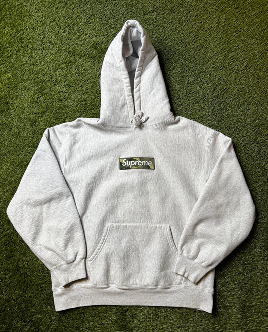 Supreme Box Logo Hooded Sweatshirt (FW23) Ash Grey
