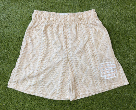 Eric Emanuel EE Basic Cable Knit Ivory Shorts