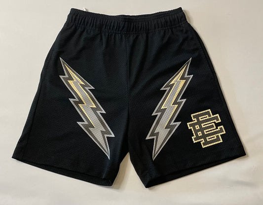 Eric Emanuel Lightning Bolt Cream Shorts