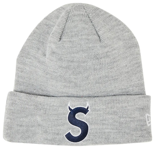 Supreme New Era S Logo Beanie (FW22) Heather Grey