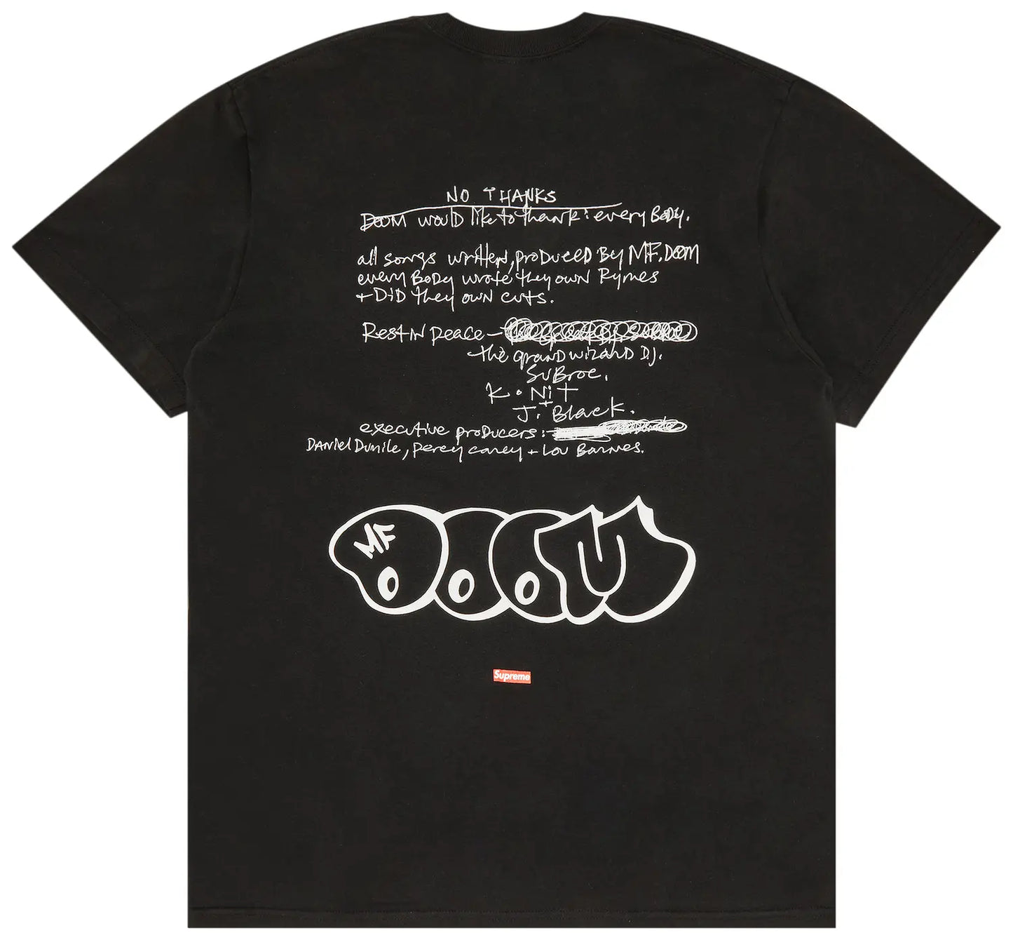 Supreme MF DOOM Tee Black