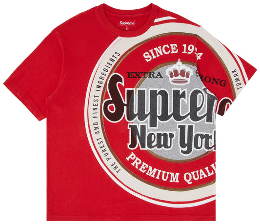 Supreme Lager S/S T Shirt Red