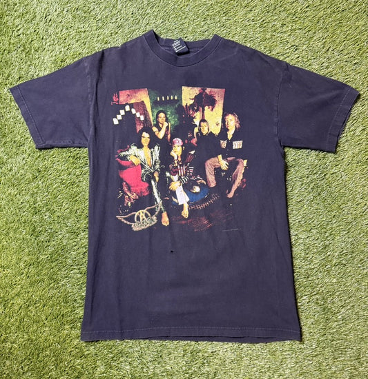 Vintage 90's Aerosmith Nine Lives NA Tour T Shirt