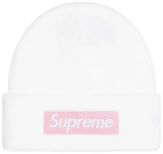 Supreme New Era Box Logo Beanie (FW25) White