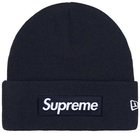 Supreme New Era Box Logo Beanie (FW25) Navy