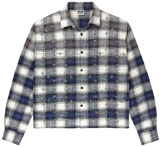 Vale Forever Sky Gems Navy Flannel