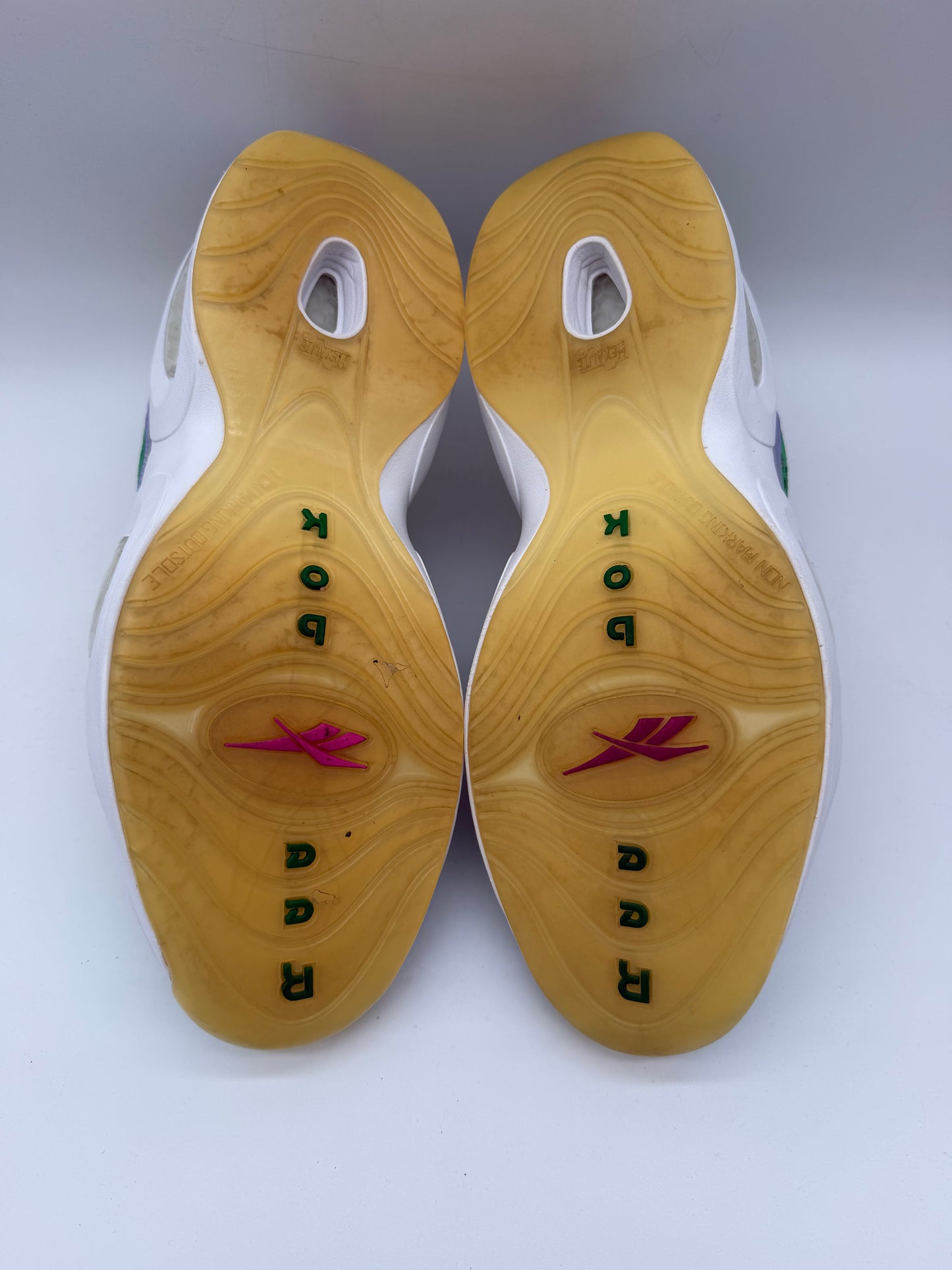 Reebok Question Low BBC Ice Cream Yellow Green