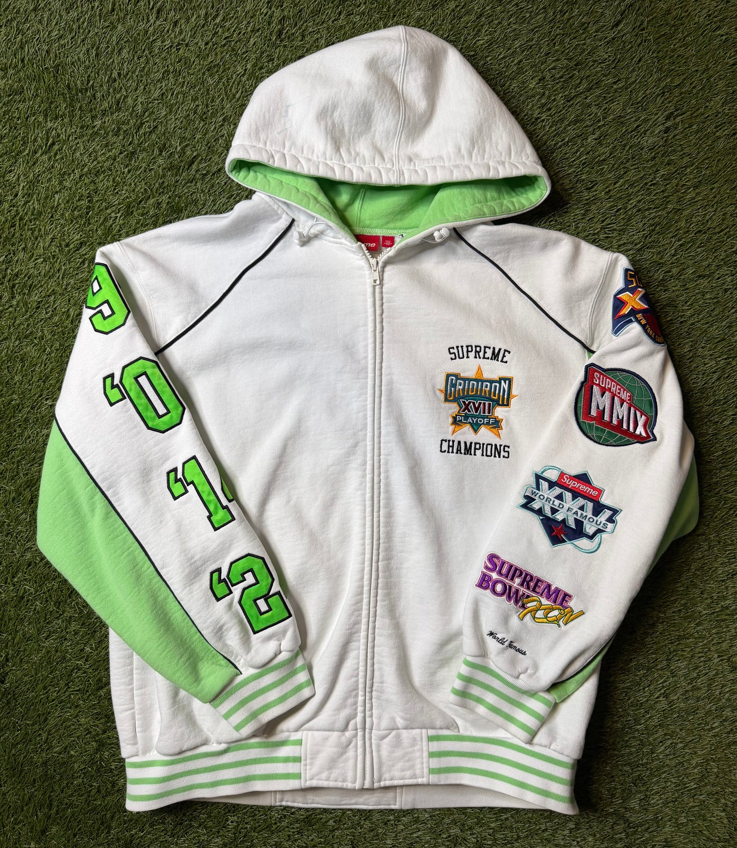 Supreme Playoffs White Zip Up