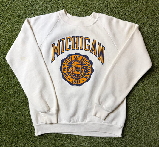 Vintage U of M Crest Crewneck