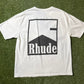 Rhude Chevron Logo White T Shirt