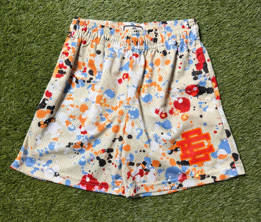 Eric Emanuel Multicolor Splatter EE Shorts