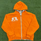 Survivors Remorse Reversible Waffle Zip Up Camo/Orange