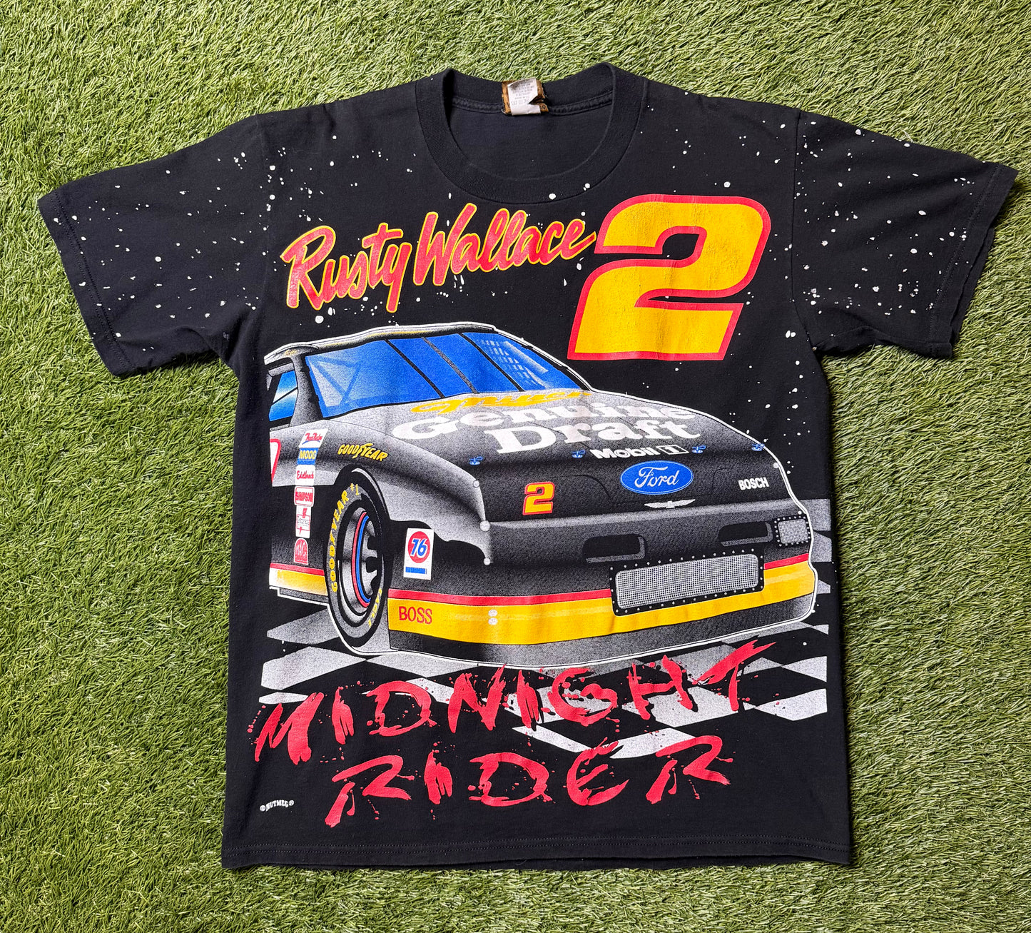 Vintage Rusty Wallace Nascar AOP T Shirt