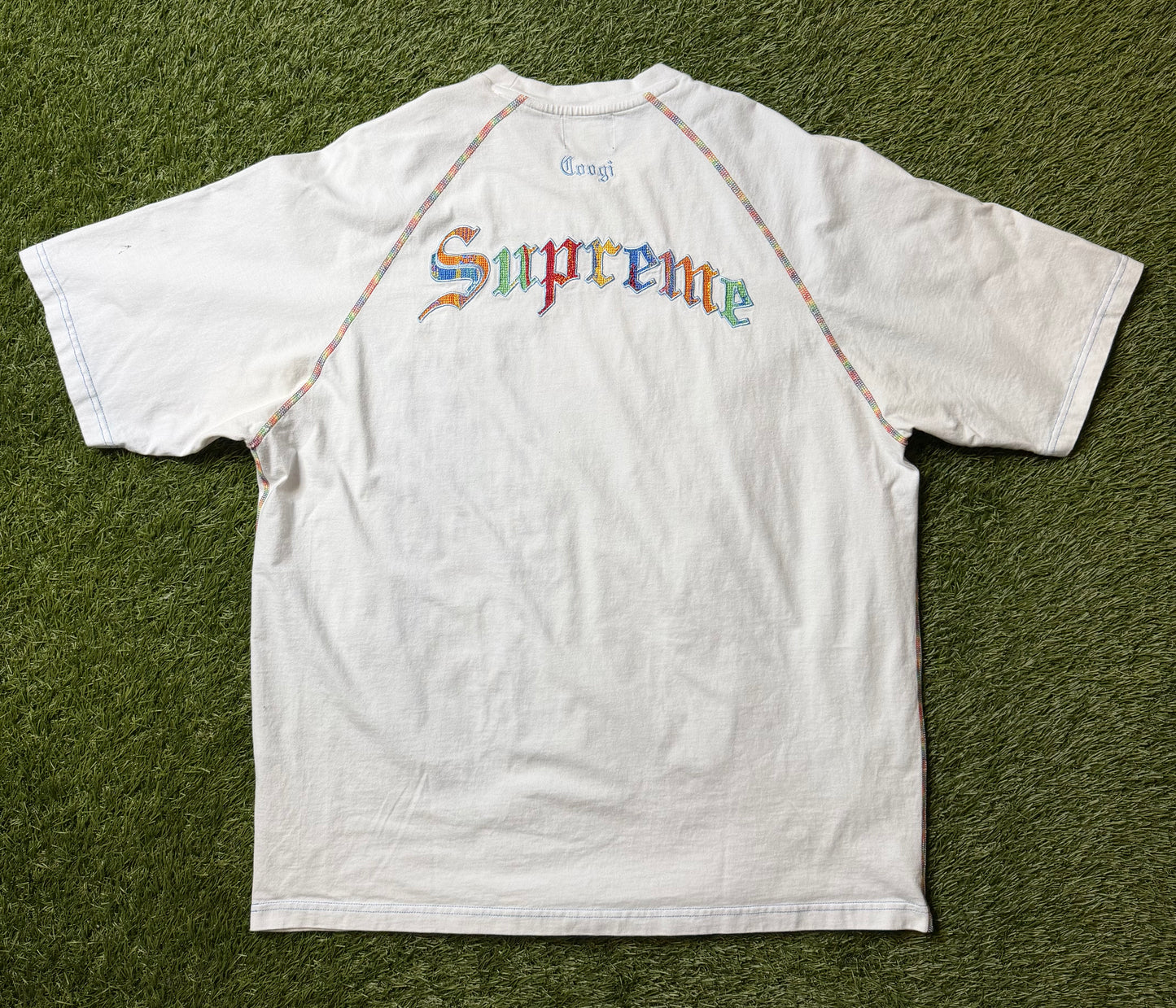 Supreme Coogi Raglan S/S White