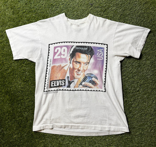 Vintage 1992 Elvis Presley Stamp T Shirt